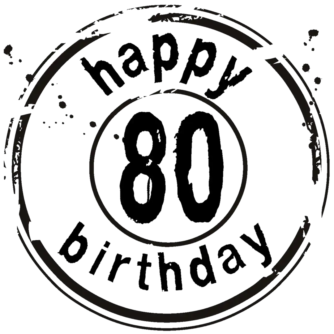 80 jaar op een reuze ballon