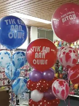 Aanbieding helium trossen en folie cijfer ballonnen 2 Aanbieding helium trossen en folie cijfer ballonnen