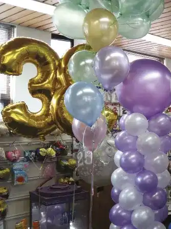 Aanbieding helium trossen en folie cijfer ballonnen Aanbieding helium trossen en folie cijfer ballonnen