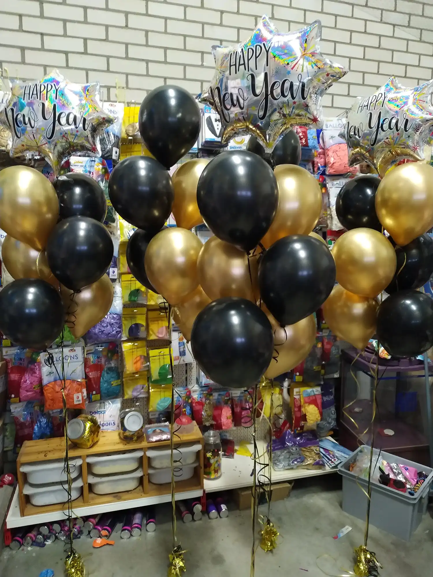 Ballon trossen met happy new year ballon Ballon trossen met happy new year ballon