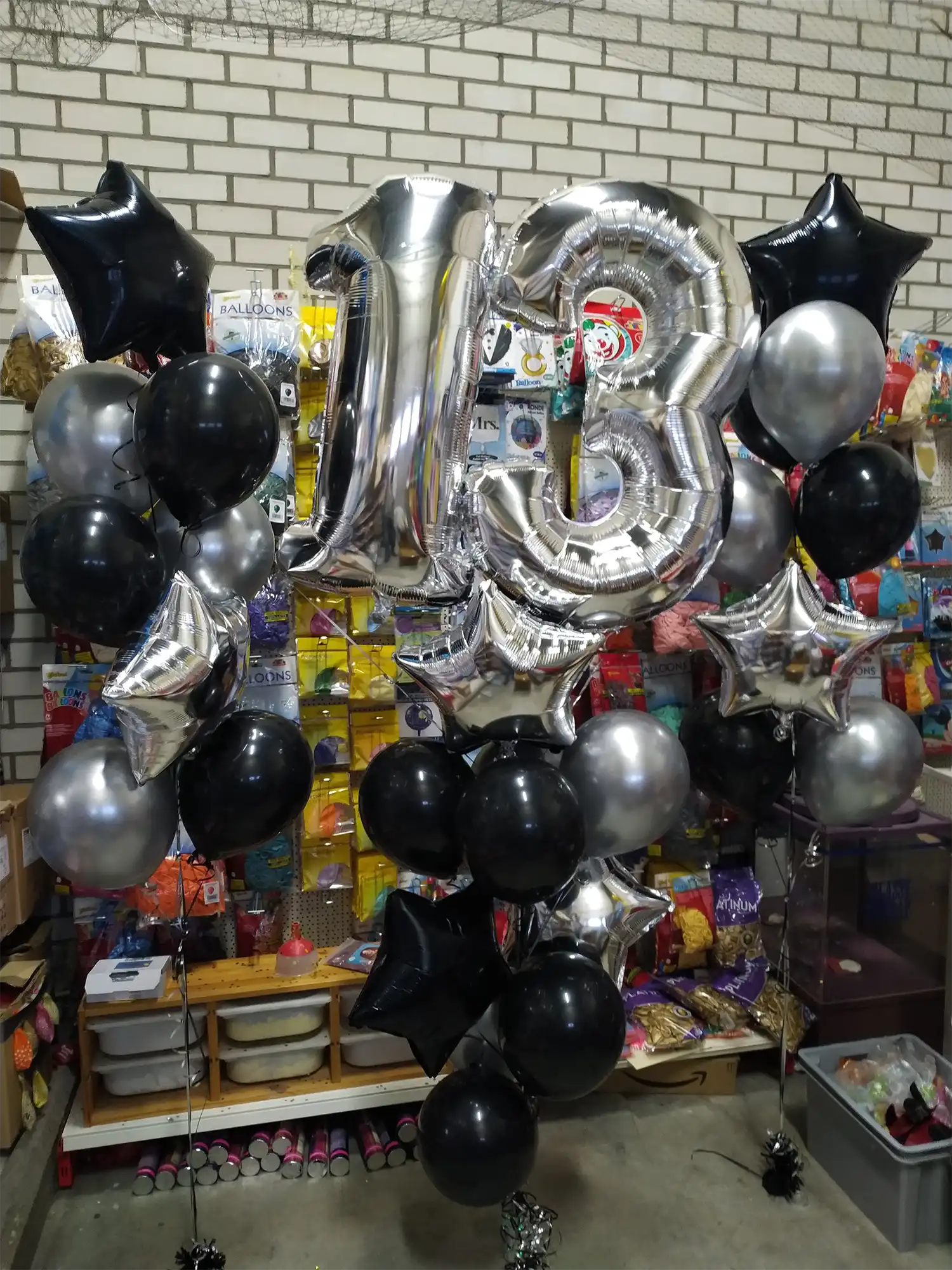 Ballon trossen met ster en folie ballonnen Ballon trossen met ster en folie ballonnen