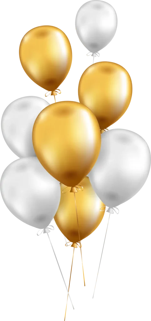 Tros ballonnen gevuld met helium Tros ballonnen gevuld met helium