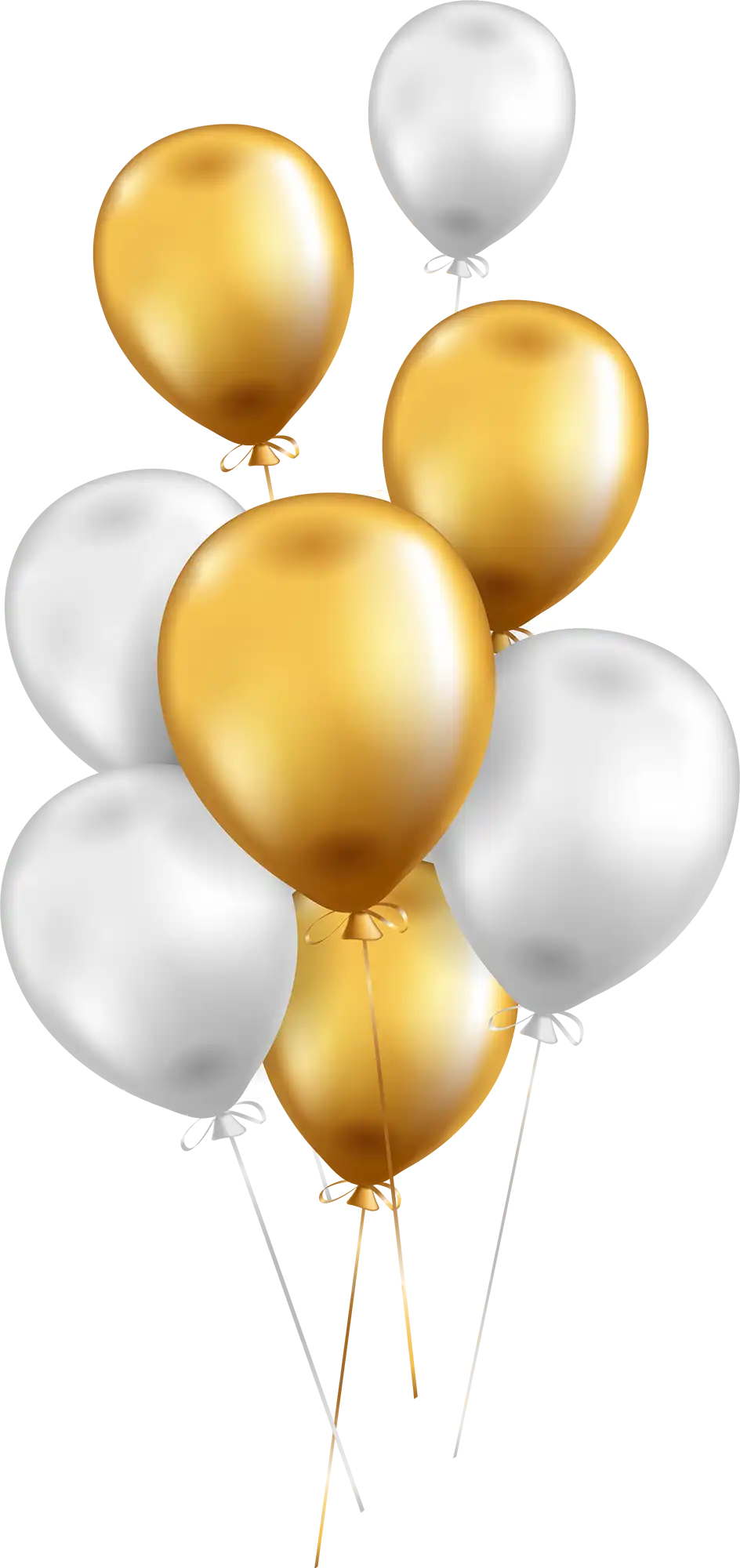 Tros ballonnen gevuld met helium Tros ballonnen gevuld met helium